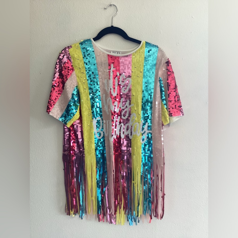 Birthday Sequin Top